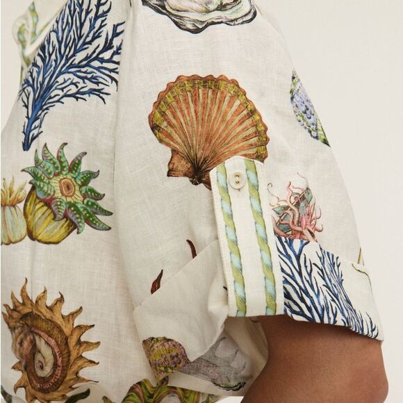 Alemais Sea Set - Selling the Sea Shirt AND Sea Shorts Together EUC - Picture 2 of 12